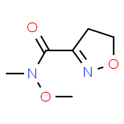 3-Isoxazolecarboxamide,4,5-dihydro-N-methoxy-N-methyl-(9CI)结构式