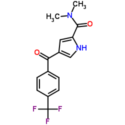 N,N-Dimethyl-4-[4-(trifluoromethyl)benzoyl]-1H-pyrrole-2-carboxamide Structure