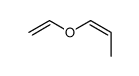 (E)-1-ethenoxyprop-1-ene结构式