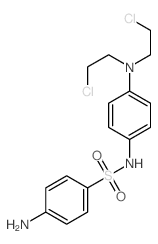 Benzenesulfonamide,4-amino-N-[4-[bis(2-chloroethyl)amino]phenyl]-结构式