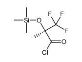 (2S)-3,3,3-trifluoro-2-methyl-2-trimethylsilyloxypropanoyl chloride Structure