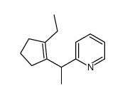 Pyridine,2-[1-(2-ethyl-1-cyclopenten-1-yl)ethyl]-(9CI) structure
