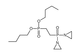 1-[aziridin-1-yl(2-dibutoxyphosphorylethyl)phosphoryl]aziridine结构式