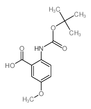 2-N-BOC-AMINO-5-METHOXYBENZOICACID Structure