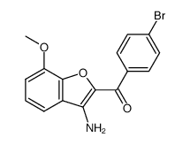 2-(4-Bromobenzoyl)-7-methoxy-1-benzofuran-3-amine Structure