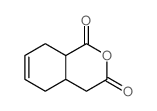 3-Cyclohexene-1-aceticacid, 6-carboxy-, cyclic anhydride, trans- (8CI)结构式