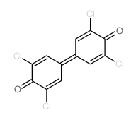 2,5-Cyclohexadien-1-one,2,6-dichloro-4-(3,5-dichloro-4-oxo-2,5-cyclohexadien-1-ylidene)-结构式