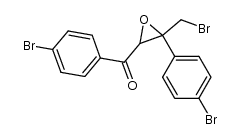 [3-(bromomethyl)-3-(4-bromophenyl)oxiran-2-yl](4-bromophenyl)methanone结构式