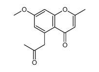 7-methoxy-2-methyl-5-(2-oxopropyl)chromen-4-one Structure