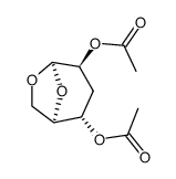 .beta.-D-arabino-Hexopyranose, 1,6-anhydro-3-deoxy-, diacetate结构式