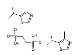 ethane-1,2-disulfonic acid,4-methyl-5-propan-2-yl-1,3-thiazole结构式