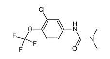 3-(3-Chloro-4-trifluoromethoxy-phenyl)-1,1-dimethyl-urea结构式