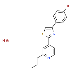 4-[4-(4-Bromo-phenyl)-thiazol-2-yl]-2-propyl-pyridine结构式