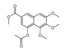 Methyl 4-acetoxy-5,6,7-trimethoxy-2-naphthoate Structure