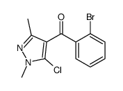 (2-bromophenyl)-(5-chloro-1,3-dimethylpyrazol-4-yl)methanone Structure