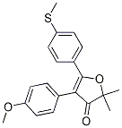 4-(4-methoxyphenyl)-2,2-dimethyl-5-(4-(methylthio)phenyl)furan-3(2H)-one结构式