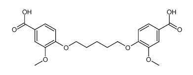 1',5'-bis(4-carboxy-2-methoxyphenoxy)pentane Structure