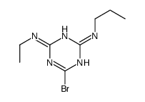 6-bromo-4-N-ethyl-2-N-propyl-1,3,5-triazine-2,4-diamine结构式