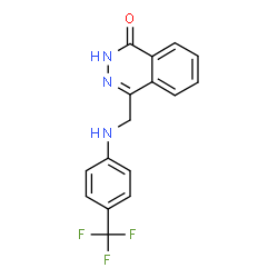 4-([4-(TRIFLUOROMETHYL)ANILINO]METHYL)-1(2H)-PHTHALAZINONE结构式
