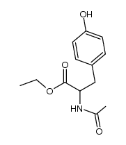 N-acetyltyrosine ethyl ester Structure