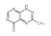Pyrimido[5,4-e]-1,2,4-triazin-5(6H)-one,3-methyl-结构式