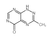 Pyrimido[5,4-e]-1,2,4-triazin-5(6H)-one,3-methyl- Structure