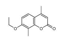 2H-1-Benzopyran-2-one,7-ethoxy-4,8-dimethyl-(9CI) structure