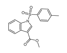 1-(toluene-4-sulfonyl)-indole-3-carboxylic acid methyl ester结构式