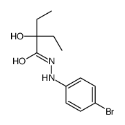 2-Ethyl-2-hydroxybutyric acid 2-(p-bromophenyl)hydrazide结构式