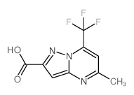 5-甲基-7-(三氟甲基)吡唑并[1,5-a]嘧啶-2-羧酸结构式