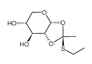 (S)-1,2-O-(1-ethylthioethylidene)-α-D-xylopyranose结构式