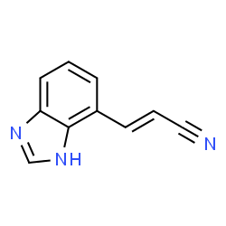 2-Propenenitrile,3-(1H-benzimidazol-4-yl)-,(2E)-(9CI) structure