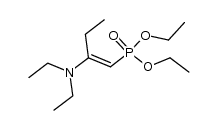 (E)-diethyl-2-N-diethylaminobut-1-enylphosphonate结构式