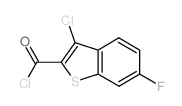 3-chloro-6-fluorobenzothiophene-2-carbonyl chloride Structure
