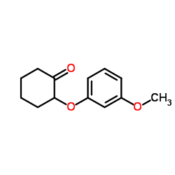 2-(3-Methoxyphenoxy)cyclohexanone Structure