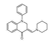 1-phenyl-3-piperidin-1-ylmethylene-2,3-dihydro-1H-quinolin-4-one Structure