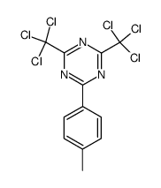 2-(p-tolyl)-4,6-bis (trichloromethyl)-1,3,5-triazine结构式