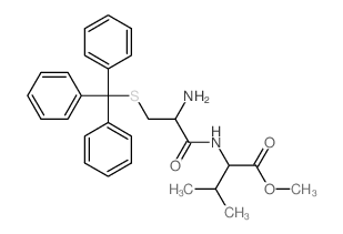 (S-Triphenylmethyl)-L-cysteinyl-L-valine hydrochloride结构式