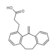 3-[10,11-Dihydro-5-methylen-5H-dibenzo[a,d]cyclohepten-4]-propionsaeure Structure