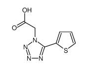 5-(2-Thienyl)-1H-tetrazole-1-acetic acid Structure
