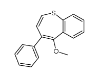 5-methoxy-4-phenyl-benzo[b]thiepine结构式