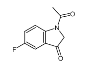 1-acetyl-5-fluoroindolin-3-one结构式