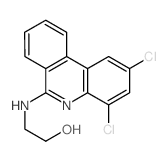 2-[(2,4-dichlorophenanthridin-6-yl)amino]ethanol Structure