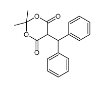 5-benzhydryl-2,2-dimethyl-1,3-dioxane-4,6-dione Structure