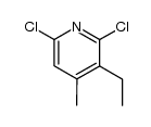 2,6-dichloro-3-ethyl-4-methyl-pyridine结构式