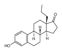 3-Hydroxy-13-propylgona-1,3,5(10)-trien-17-one结构式