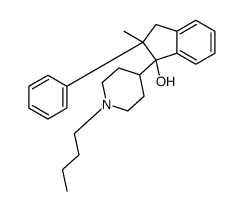 1-(1-丁基-4-哌啶基)-2-甲基-2-苯基-1-茚满醇结构式