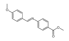 methyl 4-[[(4-methoxyphenyl)methylene-]amino]benzoate Structure