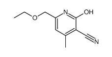 6-ethoxymethyl-2-hydroxy-4-methyl-nicotinonitrile Structure