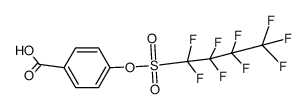 4-(Perfluorbutansulfonyloxy)-benzoesaeure Structure